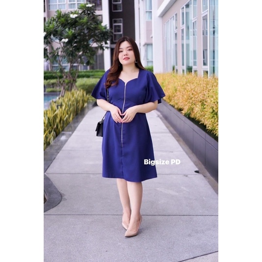 เสื้อผ้าสาวอวบ-เดรสสาวอวบ-เสื้อผ้าไซด์ใหญ่-เดรสแต่งซิป