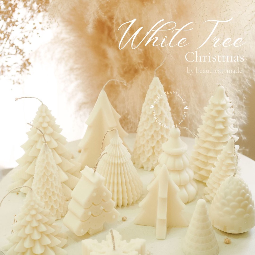 เทียนหอมคริสต์มาส-ต้นคริสต์มาส-white-christmas-collection-เทียนหอม-เทียนหอมไขถั่วเหลือง-ไร้ควัน-ไม่มีพาราฟิน-ของขวัญ