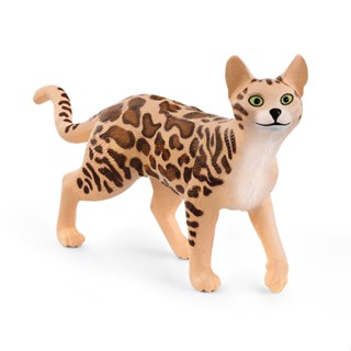 Schleich 13918 ฟิกเกอร์แมวเบงกอล ฟาร์มเวิลด์ พลาสติก อายุ 3 ปีขึ้นไป