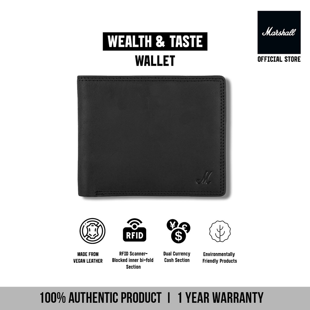 รูปภาพสินค้าแรกของMarshall Travel กระเป๋าสตางค์ หนังผู้ชาย รุ่น Wealth & Taste Wallet 100% รับประกันสินค้า 1 ปี