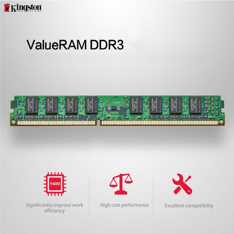 ใหม่-ของแท้-เมมโมรี่สติ๊ก-kingston-pc3-ram-ddr3-2gb-4gb-8gb-1333-1600mhz-dimm