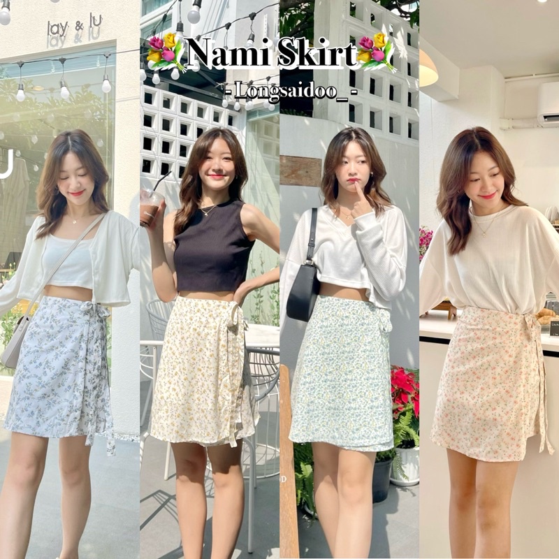 ภาพหน้าปกสินค้าNami Skirt กระโปรงสั้นลายดอกไม้