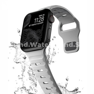 สายนาฬิกาข้อมือซิลิโคน สําหรับ Apple Watch Series Ultra 8 7 6 SE 5 4 3 2 1 iWatch ขนาด 49 มม. 41 มม. 45 มม. 44 มม. 42 มม. 40 มม. 38 มม.