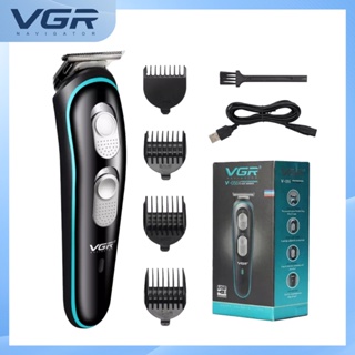 สินค้า VGR V-055 clipper ผมข้ามพรมแดนใหม่ USB ไฟฟ้าปัตตาเลี่ยนที่สามารถปรับได้ trimmer ไฟฟ้าเฟดเดอร์แบบชาร์จ Amazon V055