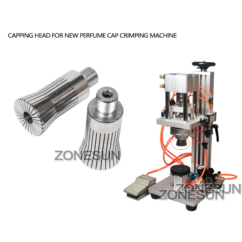 Zonesun capping head สําหรับฝาครอบน้ําหอมเครื่องจีบ capper ฝาโลหะ ...