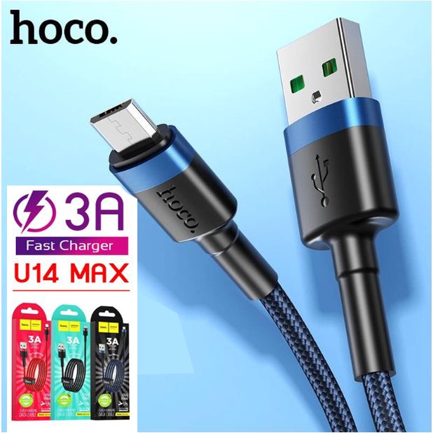 สายชาร์จ 50W Hoco U14 Max สายชาร์จ 3A ชาร์จเร็ว สำหรับ IP / Micro ...