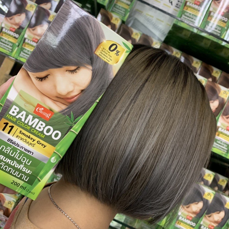แคริ่ง-แบมบู-แฮร์คัลเลอร์-ครีมเปลี่ยนสีผม-caring-bamboo-hair-color-cream-200-ml-15เฉดสี-ใหม่-ไม่ตัดฝา