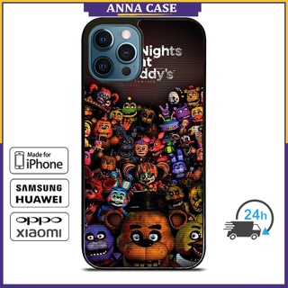 เคสโทรศัพท์มือถือ ลาย Five Nights At Freddys Fnaf สําหรับ iPhone 14 Pro Max 13 Pro Max Samsung Galaxy Note10+ S21Ultra