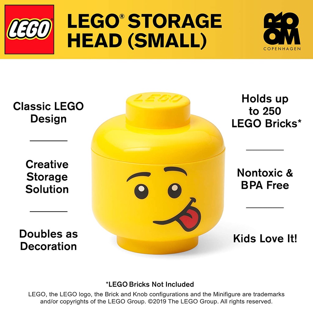 กล่องหัวเลโก้-มินิฟิกเกอร์-แลบลิ้น-ของแท้-lego-head-silly-size-s-16x18-5ซม
