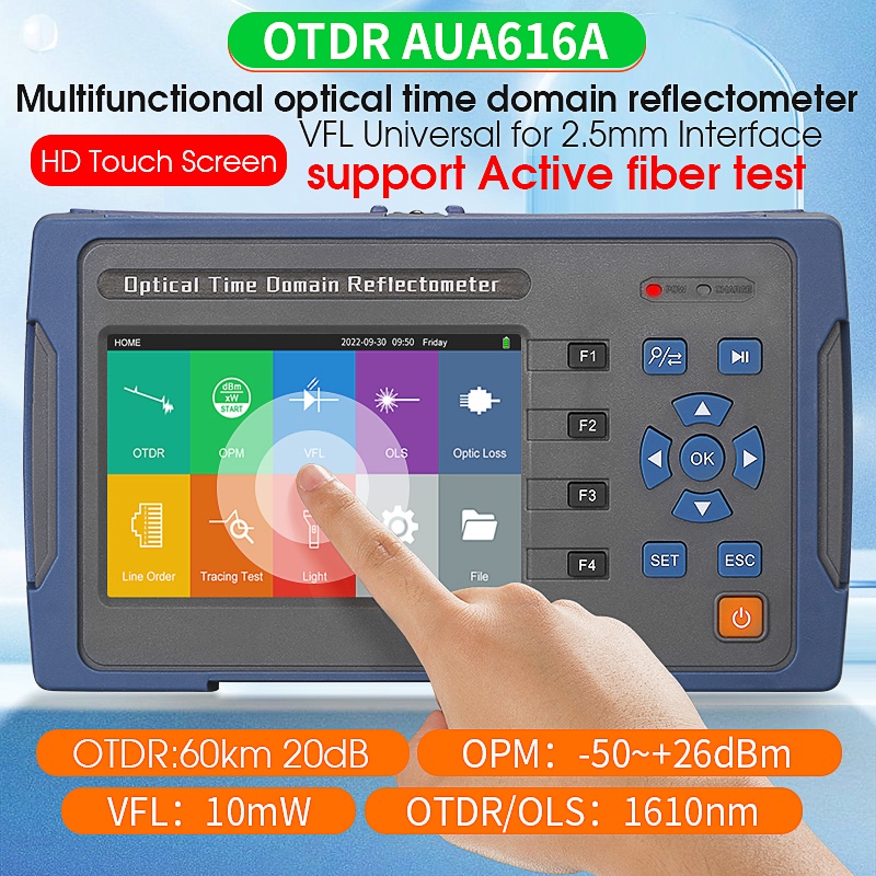 แผ่นสะท้อนแสง-otdr-aua616a-u-1610nm-60-กม-สําหรับทดสอบสายเคเบิล