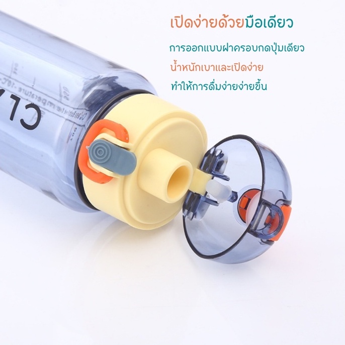 ขวดน้ำสีโปร่งใส-800-ml-ลาย-classical-กระบอกน้ำ-กระบอกน้ำเหมาะสำหรับพกพาออกกำลังกาย-กระบอกน้ำแบบยกดื่ม-ขวดน้ำพลาสติก