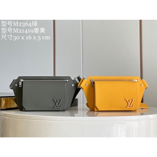 พรี​ ราคา6300 Lv Louis Vuitton Aerogram M21419 หนังวัว กระเป๋าคาดอก กระเป๋า​คาด​เอว​