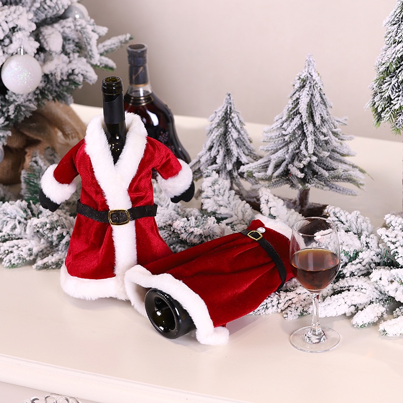 yeya-ความคิดสร้างสรรค์ของการตก-แต่งชุดเครื่องดื่มคริสต์มาสชุดขวดไวน์ชุดคริสต์มาสชุดขวด