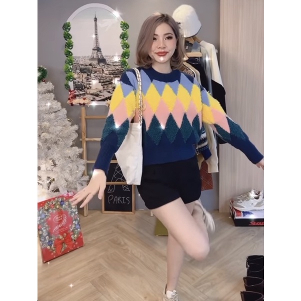 sweter-หลากสี-จาก-yq-korea-shop