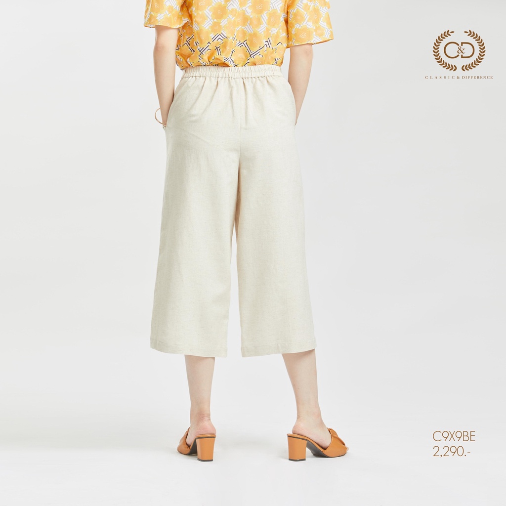 c-amp-d-กางเกงขาวยาว-กาง-เ-กงผู้หญิง-linen-pants-ทรง-front-slit-pants-ขาสี่ส่วน-เนื้อผ้าลินินพรีเมี่ยม-สีเบจ-c9x9be