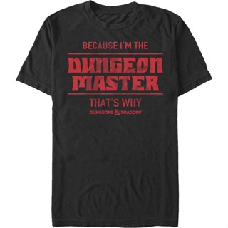 Because Im The Dungeon Master Dungeons & Dragons T-Shirt เสื้อตราหานคู่ เสื้อคนอ้วน เสื้อคนอ้วน เสื้อยื