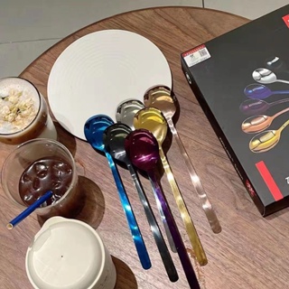 ช้อนส้อม ช้อน&amp;ส้อม ชุดช้อนส้อมเยอรมนี Zwilling Zwilling ใหม่ช้อนข้าวสี 6 ชิ้นชุด 304 สแตนเลสข้าวช้อนซุปช้อนข้าว