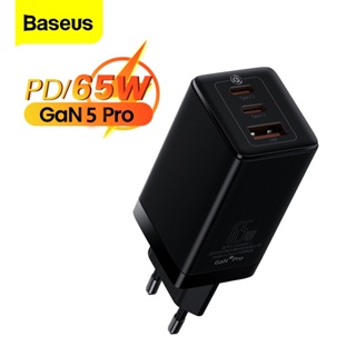 Baseus 65W GaN5 ที่ชาร์จ Type C PD USB พร้อม QC 4.0 3.0 แบบพกพา ชาร์จเร็ว สําหรับแล็ปท็อป iPhone13