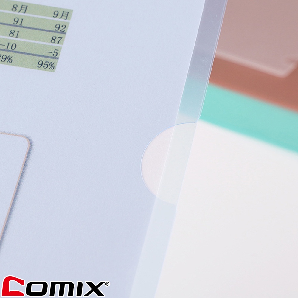comix-e310-1-แฟ้มสอดเอกสาร-ขนาด-a4-100p-คละสี-1-แพ็ค-บรรจุ-100-ชิ้น-แฟ้ม-อุปกรณ์สำนักงาน-office-แฟ้ม-เครื่องเขียน