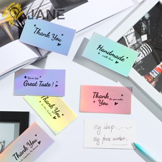 ภาพหน้าปกสินค้าJane การ์ดอวยพรโฮโลแกรมสีเงินสีรุ้งสําหรับ Your Order\" 50 ชิ้น ที่เกี่ยวข้อง