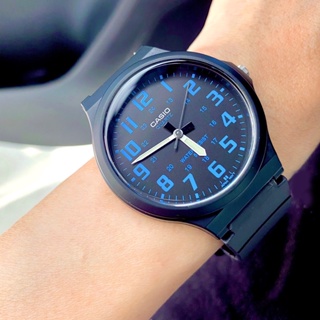 Sportman Casioแท้ นาฬิกาผู้ชาย ตัวเลขบอกเวลาสีฟ้า นาฬิกาสายเรซิ่น นาฬิกาCasio คาสิโอ นาฬิกาแบรนด์เนม มีประกัน