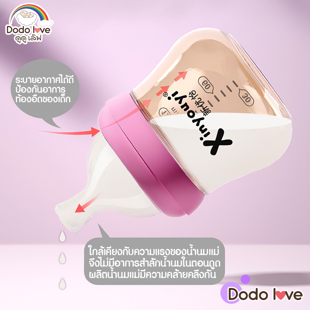 dodolove-ขวดนมเด็ก-เซ็ต-2-ชิ้น-ผลิตจากแก้วคุณภาพสูง-พร้อมจุกนม