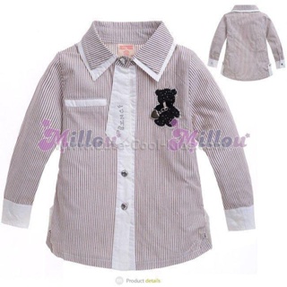 SH-157 เสื้อเชิ๊ตแขนยาว Size-90 (1-2Y)