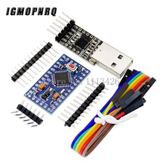 โมดูล USB 2.0 เป็น TTL UART 6pin CP2102 1 ชิ้น และโมดูล Atmega328 5V 16M ขนาดเล็ก 1 ชิ้น สําหรับ Arduino