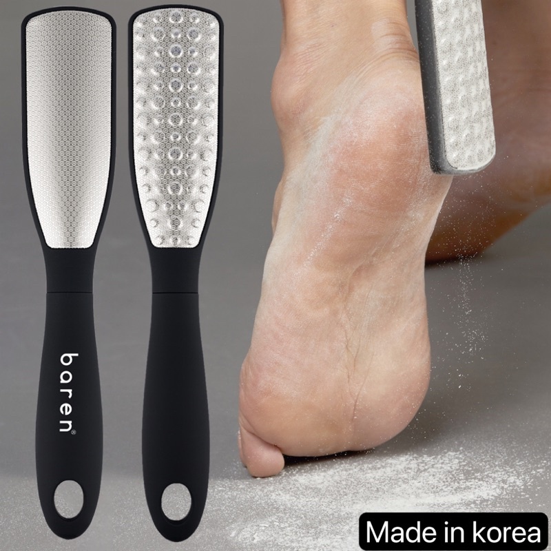 ตะไบขัดส้นเท้า-ของเกาหลี-สเตนเลส-2ด้าน-made-in-korea-ที่ขัดส้นเท้า-ตะไบขัดเท้า-ดูแลเท้า-ขัดส้นเท้าแตก