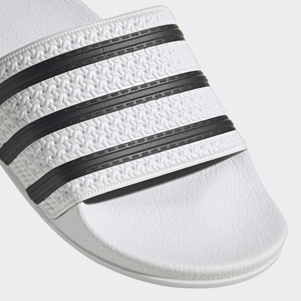 adidas-adilette-รองเท้าแตะ-ขาวคาดดำ