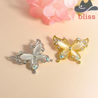 BLISS Brooch Pin Bridal Garment Accessories Opal Stone Fashion Jewelry Gold/Silver Crystal Butterfly Brooch Pin