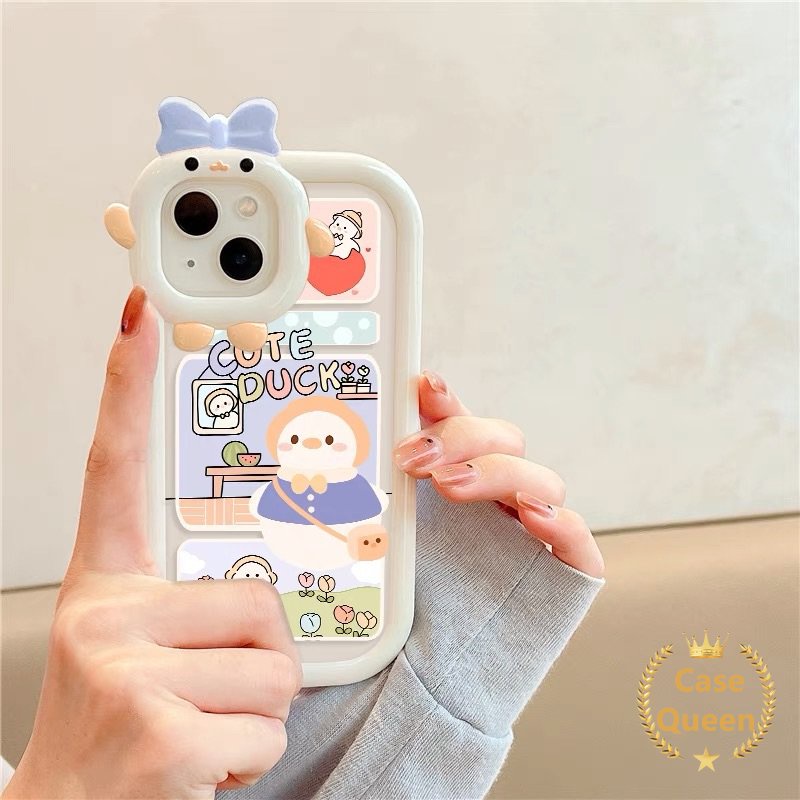 เคสโทรศัพท์มือถือนิ่ม-ลายการ์ตูนเป็ดมอนสเตอร์-3d-ประดับโบว์น่ารัก-สําหรับ-oppo-a17-a57-a16-a96-a15-a12-a95-a54-a94-a77s-a16k-a76-a3s-a17k-a55-a5s-a92-a36-a7-a74-a16e-a53-a31-a5-a9-a52-reno-5-7z-5f