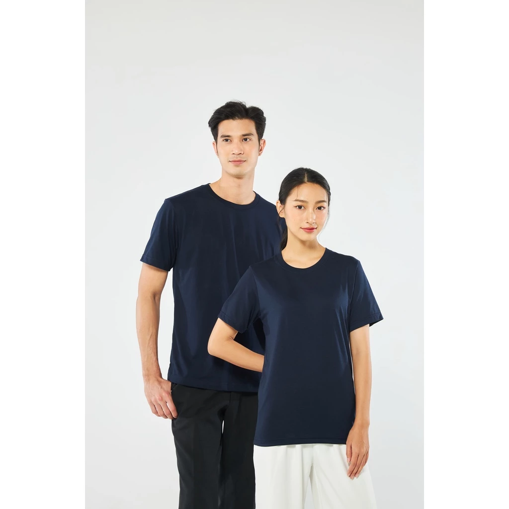 Yuedpao No.1 เสื้อยืด ไม่ย้วย ไม่หด ไม่ต้องรีด ผ้านุ่มใส่สบาย Ultrasoft Non-Iron เสื้อยืดสีพื้น