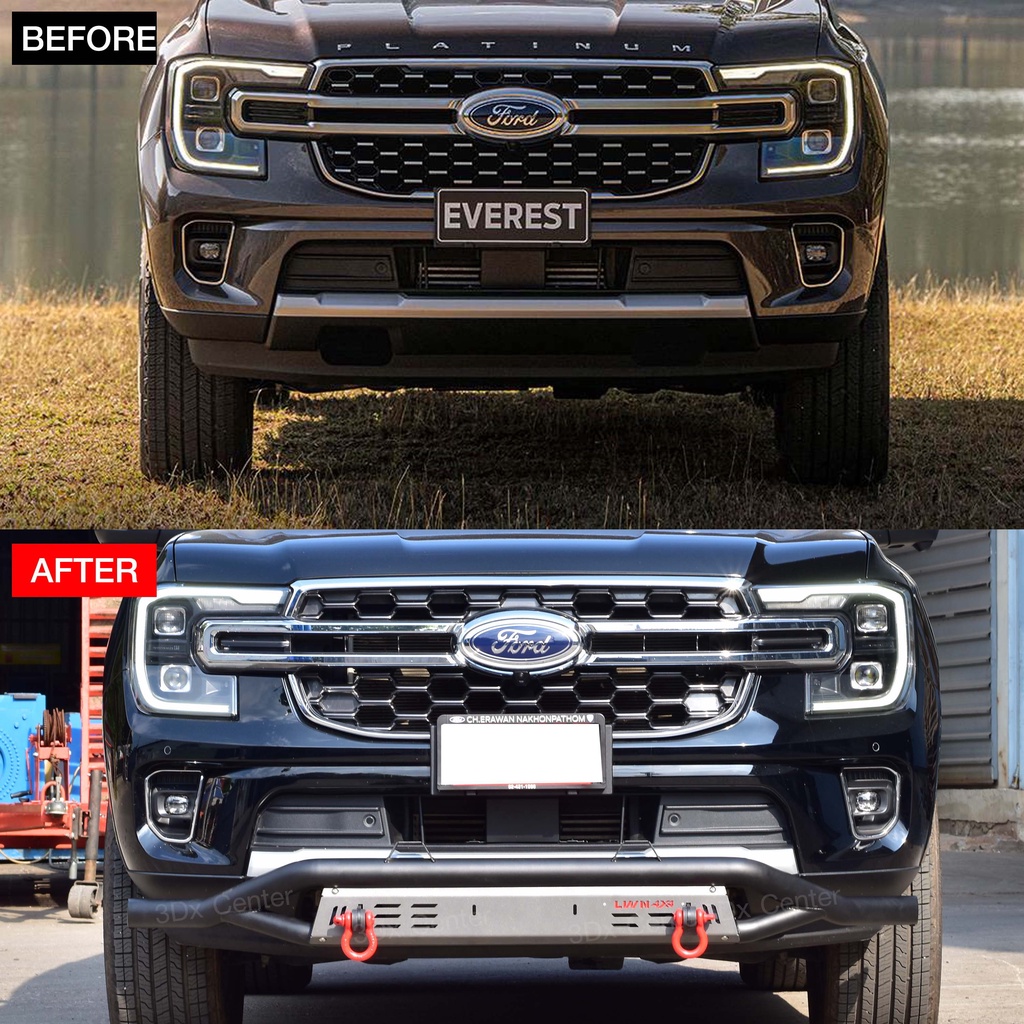 กันชนหน้าออฟโรด-ford-everest-next-gen-2022-ห่วงomegaแดง-กันชนหน้าเหล็กเสริม-กันชนเหล็กดำ-ฟอร์ด-เอเวอณืเรสoffroad-lwn4x4