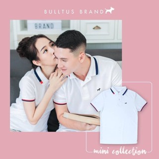 BULLTUS BRAND เสื้อโปโล สีขาว Mini Collection (ใส่โค้ด BULMAY ลดทันที 45.-) มี XXL