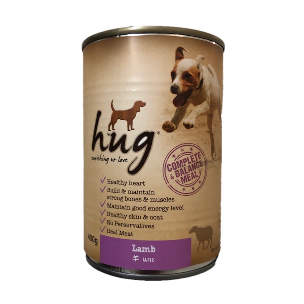 Hug Dog Food อาหารสุนัขโต 400 G ฮัก รสแกะ 12 กระป๋อง Shopee Thailand