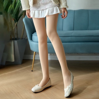กางเกงเลกกิ้ง ผ้าขนแกะ แบบหนา สไตล์เกาหลี สำหรับผู้หญิง