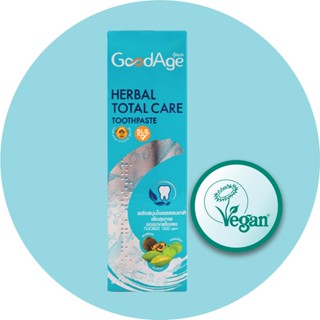 ยาสีฟัน กู๊ดเอจ ผสานพลังสมุนไพรไทยตรีผลาช่วยให้เหงือกและฟันแข็งแรง GoodAge Herbal Total Care toothpaste 90g.1pc.