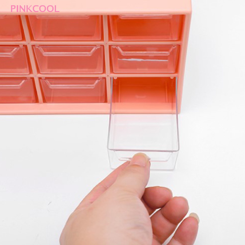 pinkcool-กล่องลิ้นชักเก็บเครื่องประดับ-เครื่องสําอาง-ขนาดเล็ก-9-ลิ้นชัก
