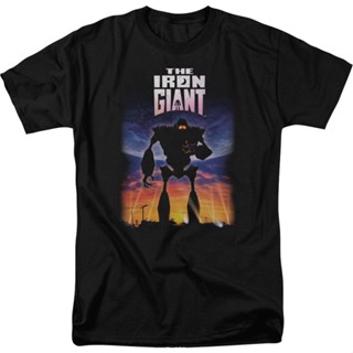 Poster Artwork Iron Giant T-Shirt เสื้อวินเทจชาย เสื้อ ยืด ผู้ชาย เสื้อคู่วินเทจ เสื้อยืดเด็กผช