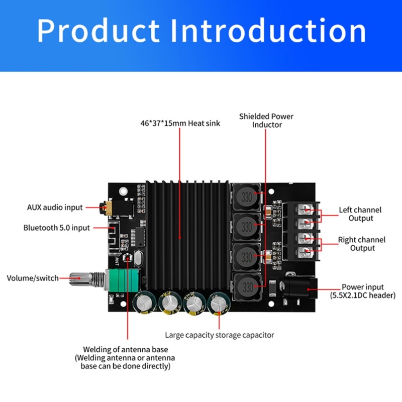 ev-บอร์ดโมดูลขยายเสียงสเตอริโอ-hifi-tda7498e-150w-150w-บลูทูธ