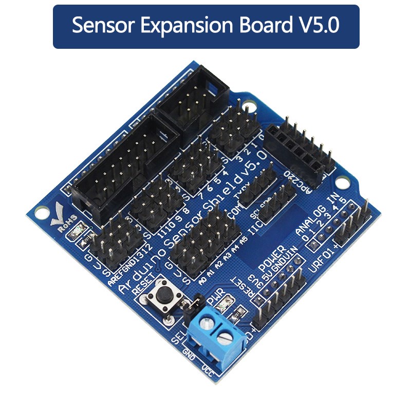 V 5.0 Sensor Shield Expansion Board IIC Servo Controller SD Interface