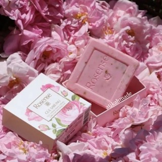 (พร้อมส่ง) Aroma rose bar soap - สบู่น้ำมันกุหลาบ 100g