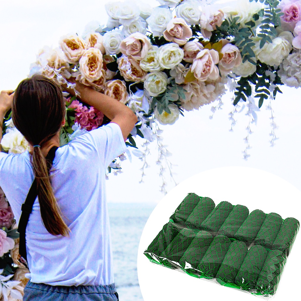 12-ชิ้น-งานแต่งงาน-ซุ้มประตู-โต๊ะ-ดอกไม้-โฟม-บล็อก-ปาร์ตี้-ดอกไม้-โคลน-ดอกไม้