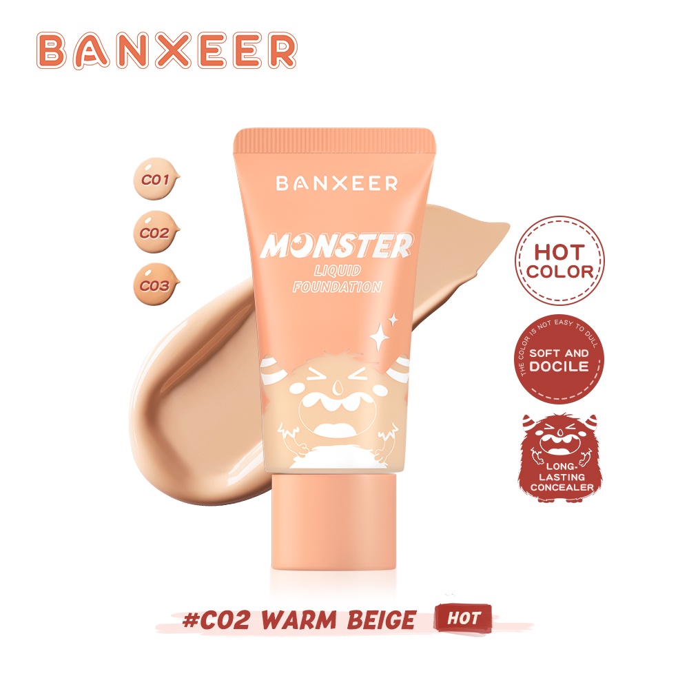 banxeer-full-coverage-foundation-face-bb-cream-waterproof-oil-control-12h-lasting-30ml