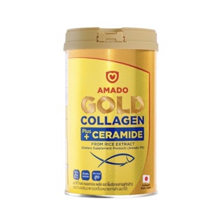 ภาพหน้าปกสินค้าAmado Gold Collagen Plus Ceramide อมาโด้ โกลด์ พลัส เซราไมด์ (150 กรัม) ซึ่งคุณอาจชอบราคาและรีวิวของสินค้านี้