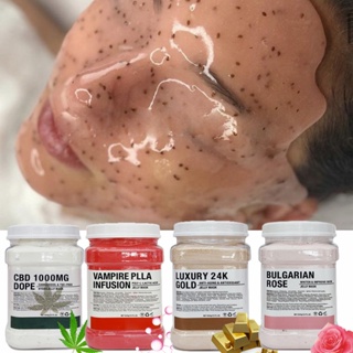 Beauty Salon DIY SPA Soft Hydro Jelly Mask Powder Whole Sale Collagen Hyaluronic Acid Rose Gold Rubber Facial Mask Skinc