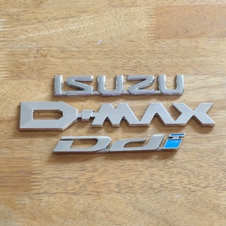 โลโก้ ISUZU D-MAX DDi 1.9 BLUE POWER ตัวหนังสือติดฝาท้าย จำนวน 3 ชิ้น