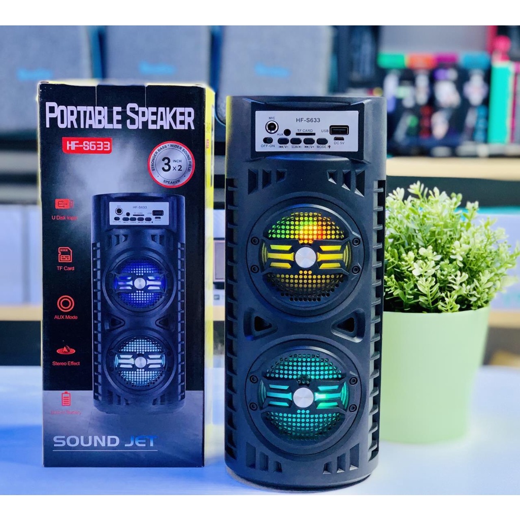 speaker-blutooth-s633-ลำโพง-สูง-30cm-กว้าง-10cmบลูทูธ-วิทยุ-fm-มีไฟ-เสียงดี-แบตทน-เสียบแฟลชไดร์-การ์ด-aux-เสียงดี-นุุม