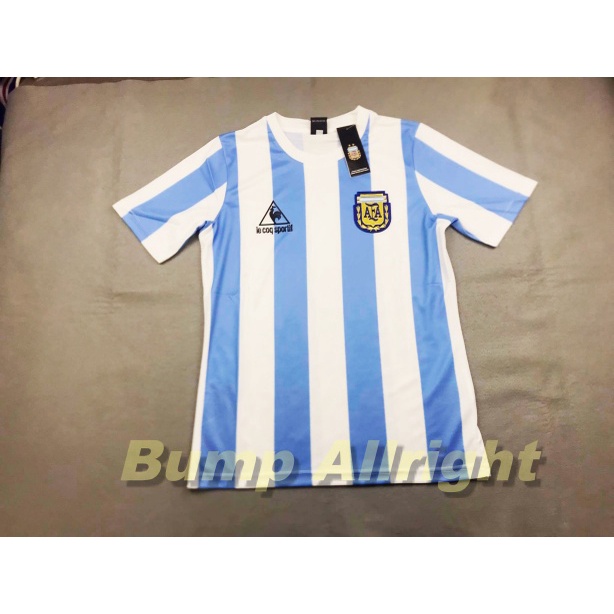 retro-เสื้อบอลย้อนยุค-vintage-ทีมชาติ-อาเจนตินา-argentina-national-home-1986-พร้อม-10-maradona-สุดเเท่ห์